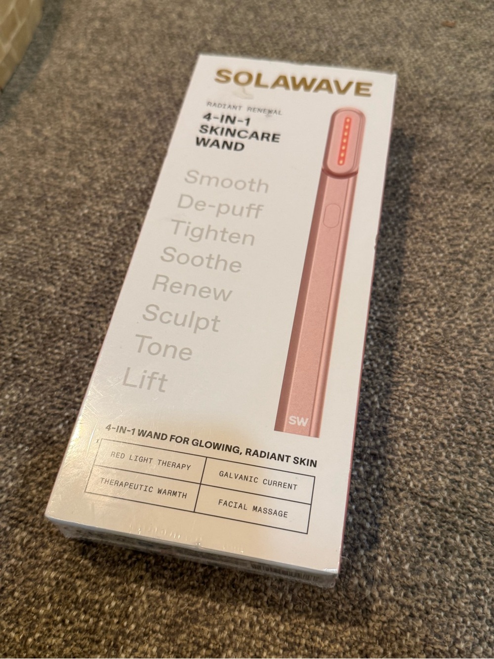 NEW Solawave 4-in-1 Skincare Wand - Rose Pink